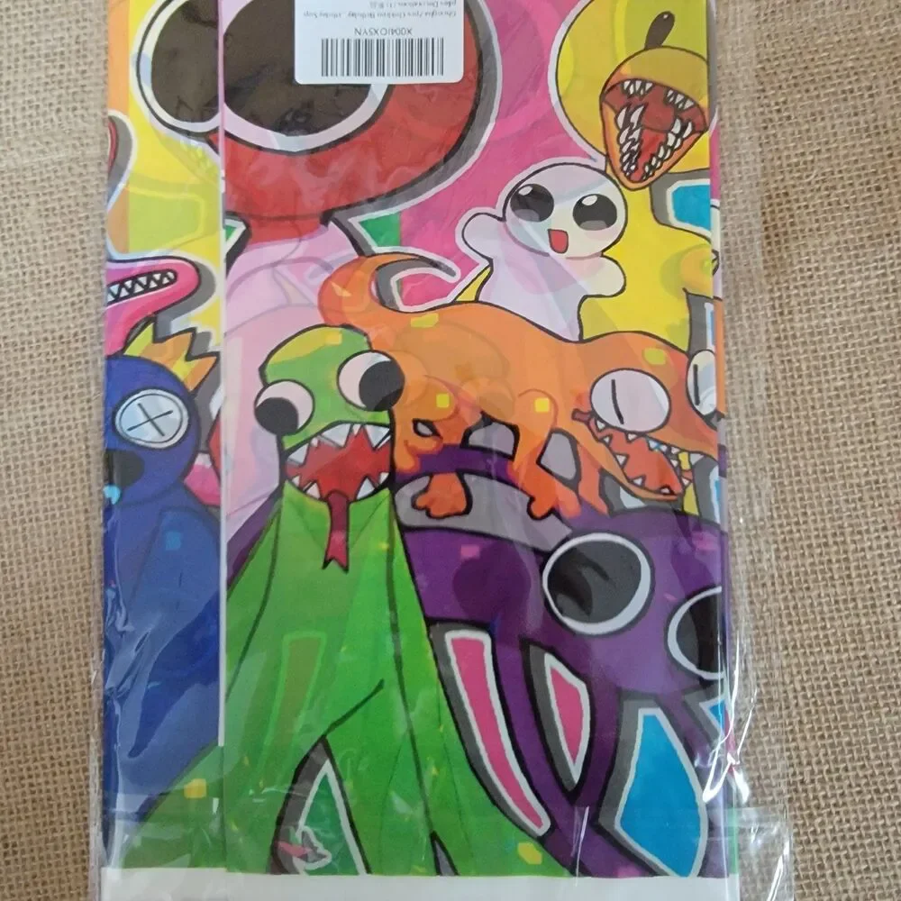 Lot Of 2 Children's Birthday Party Bags Table Covering Anime